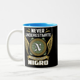 Caneca De Café Em Dois Tons Never Underestimate The Power Of A Nigro