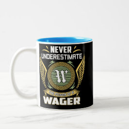Caneca De Café Em Dois Tons Never Underestimate The Power Of A Wager