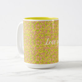 Caneca De Café Em Dois Tons Névoa em Flor
