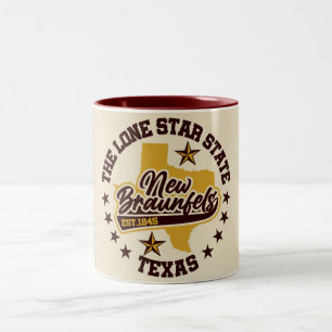 Caneca De Café Em Dois Tons New Braunfels, Texas