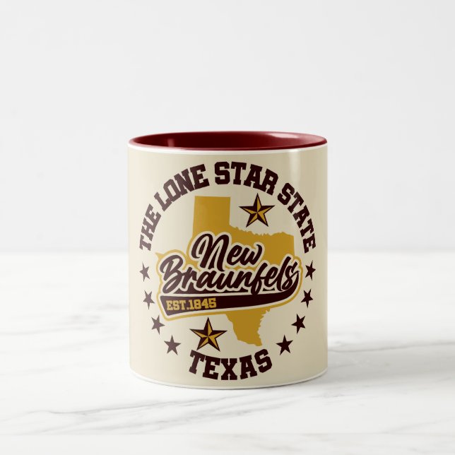 Caneca De Café Em Dois Tons New Braunfels, Texas (Centro)