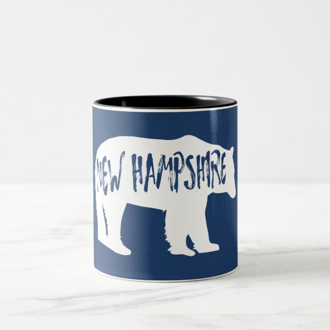 Caneca De Café Em Dois Tons New Hampshire Bear (Centro)