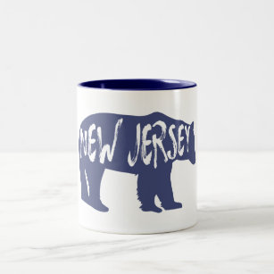 Caneca De Café Em Dois Tons New Jersey Bear