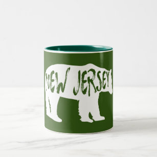 Caneca De Café Em Dois Tons New Jersey Bear