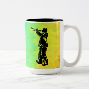Caneca De Café Em Dois Tons New York Boogie Nights Trumpet Rainbow