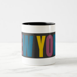 Caneca De Café Em Dois Tons New York Caffee Mug