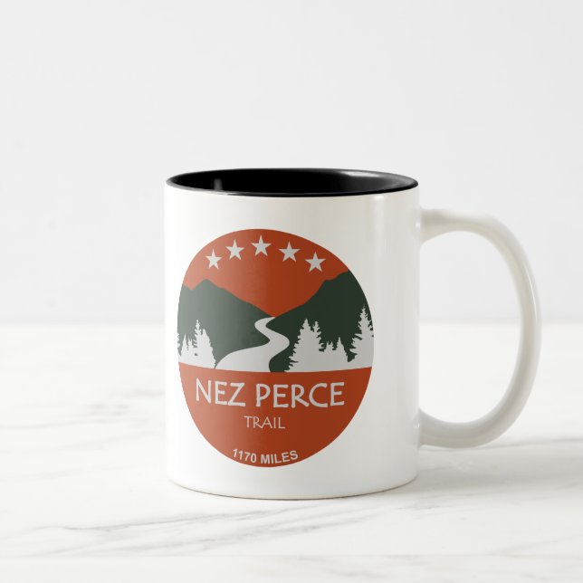 Caneca De Café Em Dois Tons Nez Perce Trail (Direita)