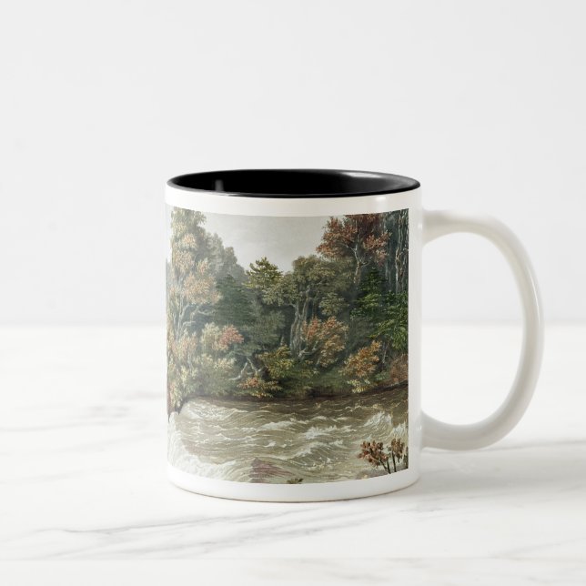 Caneca De Café Em Dois Tons Niagara Falls, da ilha da cabra (Direita)