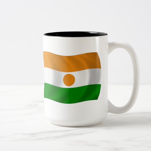 Caneca De Café Em Dois Tons Niger Flag Mug (Direita)