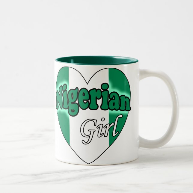 Caneca De Café Em Dois Tons Nigerian Girl (Direita)