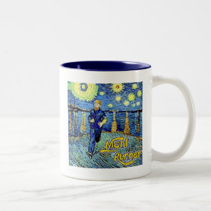 Caneca De Café Em Dois Tons Night Runner Starry Night