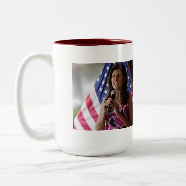 Caneca De Café Em Dois Tons Nikki Haley 2024 (Esquerda)