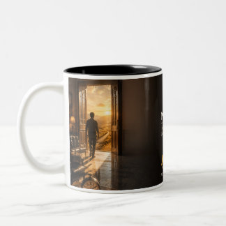 Caneca De Café Em Dois Tons Ninguém Está Vindo Citação de Livro