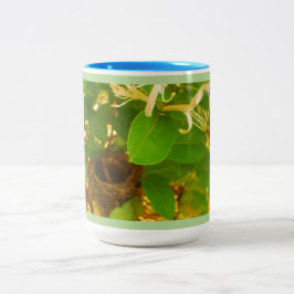 Caneca De Café Em Dois Tons Ninho de passarinho