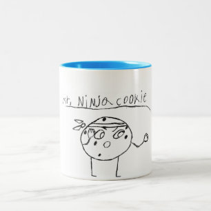 Caneca De Café Em Dois Tons Ninja Cookie