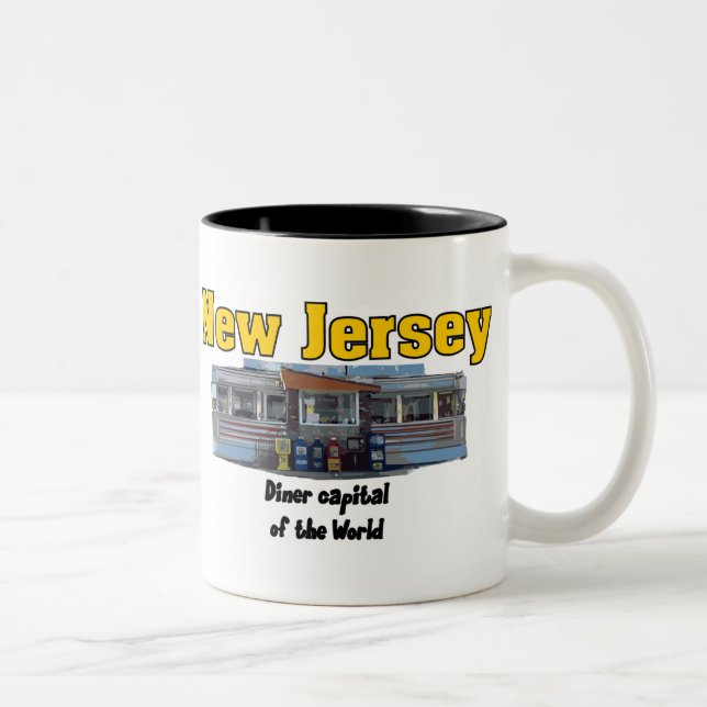 Caneca De Café Em Dois Tons NJ Diner Mug 2 (Direita)