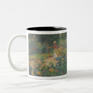 Caneca De Café Em Dois Tons No Jardim - Claude Monet - c1895