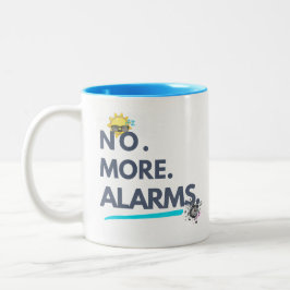 Caneca De Café Em Dois Tons 💤 No. More. Alarms.