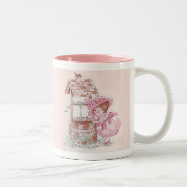 Caneca De Café Em Dois Tons No poço de desejo (Direita)
