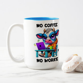 Caneca De Café Em Dois Tons No Workie