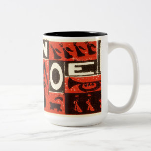 Caneca De Café Em Dois Tons Noel Red