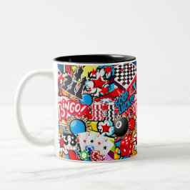 Caneca De Café Em Dois Tons Noite de jogo