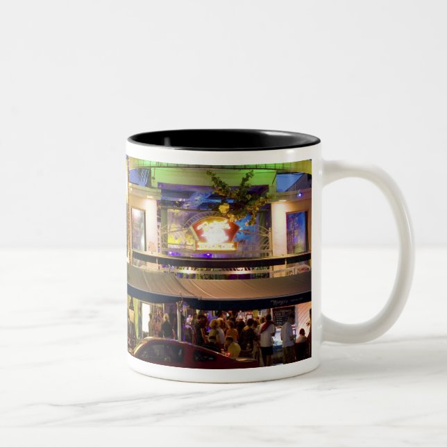 Caneca De Café Em Dois Tons Noite em Ocean Drive, South Beach, Miami (Direita)