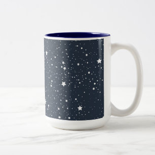 Caneca De Café Em Dois Tons Noite sob as estrelas