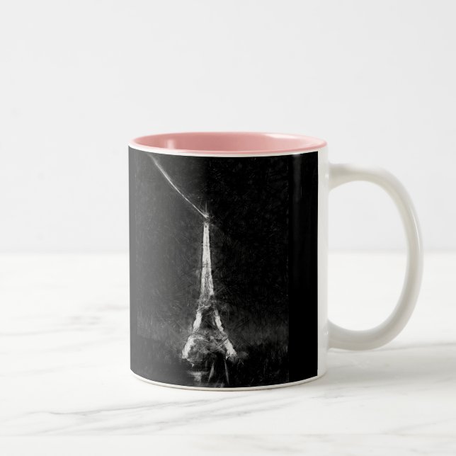 Caneca De Café Em Dois Tons Noites de Paris (Direita)