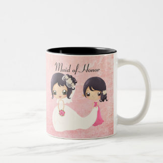 Caneca De Café Em Dois Tons Noiva e madrinha de casamento