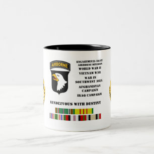 Caneca De Café Em Dois Tons Noivados da 101st divisão aerotransportada