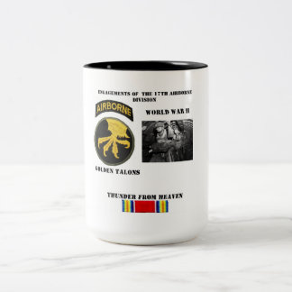 Caneca De Café Em Dois Tons Noivados da 17a divisão aerotransportada