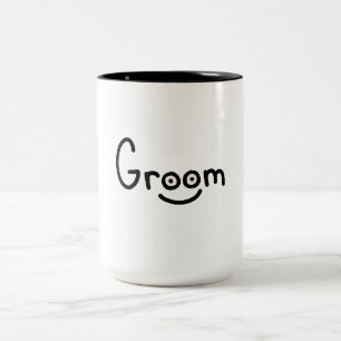 Caneca De Café Em Dois Tons Noivo