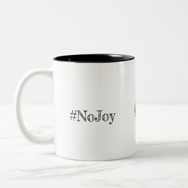 Caneca De Café Em Dois Tons #NoJoy (Esquerda)