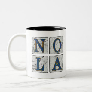 Caneca De Café Em Dois Tons NOLA French Quarter New Orleans Louisiana