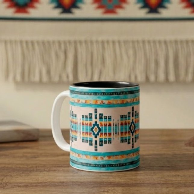 Caneca De Café Em Dois Tons Nômade Moderno (Criador carregado)