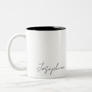 Caneca De Café Em Dois Tons Nome da assinatura caneca de dois tons caneca de c