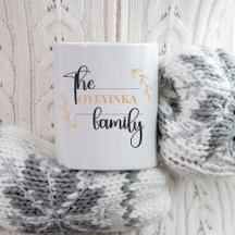 Nome da Família Personalizada Moderna e Sofisticad
