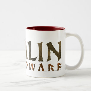 Caneca De Café Em Dois Tons Nome de Dwalin
