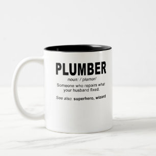 Caneca De Café Em Dois Tons Nome do encanador: /plaim/ Alguém que repare o qu