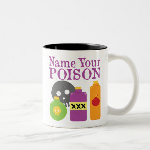 Caneca De Café Em Dois Tons Nome do seu veneno
