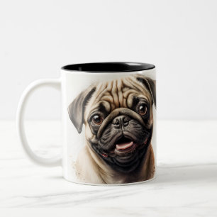 Caneca De Café Em Dois Tons Nome e Foto com Tipografia Moderna Simples e Legal