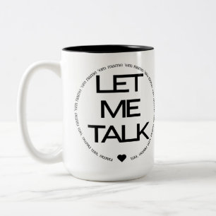 Caneca De Café Em Dois Tons Nome 'Em Coffee Mug