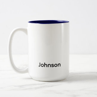 Caneca De Café Em Dois Tons Nome Personalizado