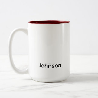 Caneca De Café Em Dois Tons Nome Personalizado