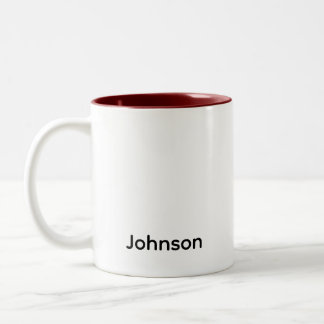 Caneca De Café Em Dois Tons Nome Personalizado