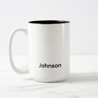 Caneca De Café Em Dois Tons Nome Personalizado