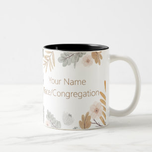 Caneca De Café Em Dois Tons Nome Personalizado 2023 Paciência do Exercício JW
