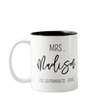 Nome personalizado do casamento MRS Data Personali