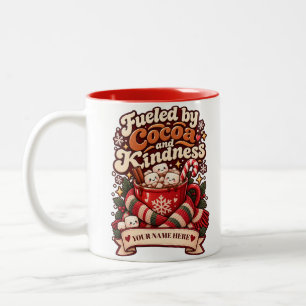 Caneca De Café Em Dois Tons Nome Personalizado Época Aconchegante de Professor